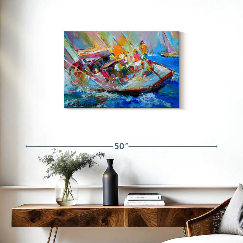 Mehar Sail, 20" H x 30" W