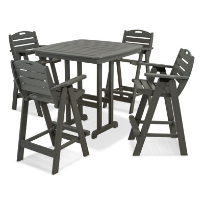 POLYWOOD Nautical 5-Piece Bar Set