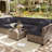 14-Piece Outdoor Seating Group Cushion Cover, Only Covers-101900135