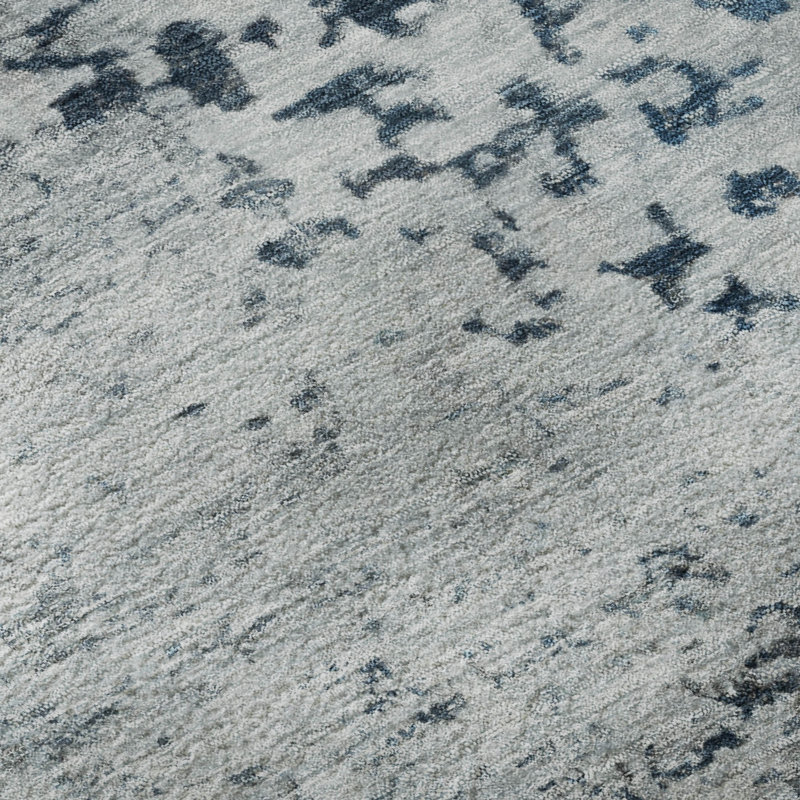 Tapis moderne de qualité supérieure lavable à la machine AMF1737, Rectangle 1 pi 8 po x 2 pi 6 po