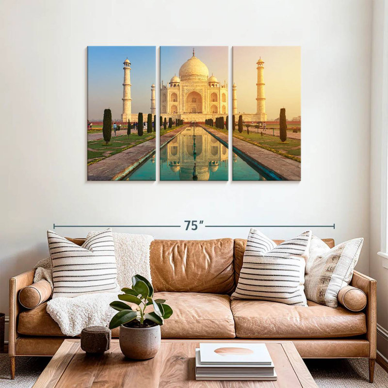 The Taj Mahal, 36" H x 57" W