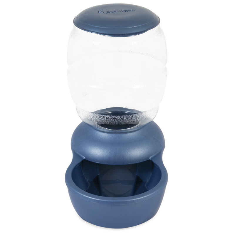 Blue 5 lb Gravity Pet Feeder with Microban