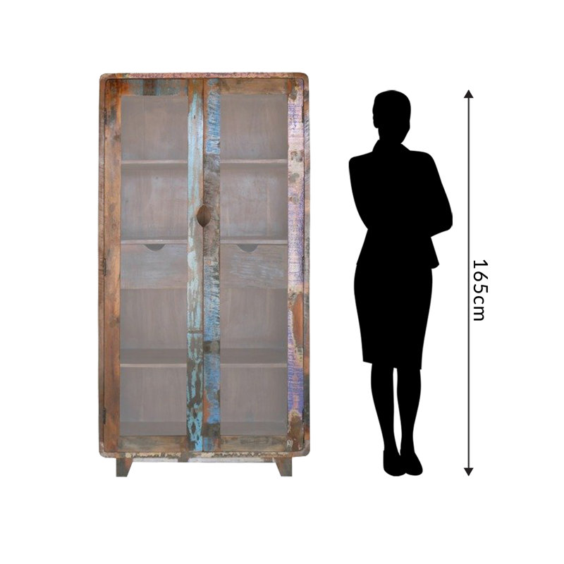 Paquette Display Cabinet, Brown