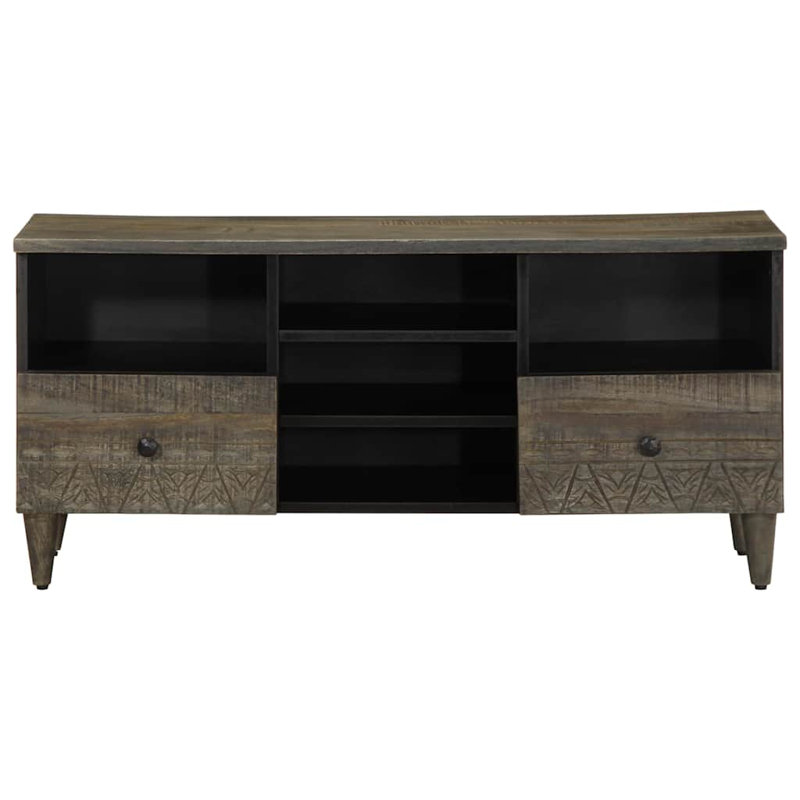 Unfinished TV Stand for TVs up to 42" with Fireplace Included