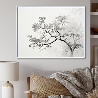 " Minimalism White Tree Pine Dream "