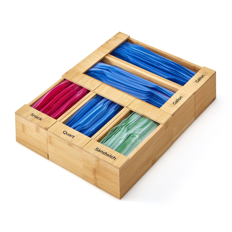 Ensemble de 5 sacs de rangement en bambou Copco