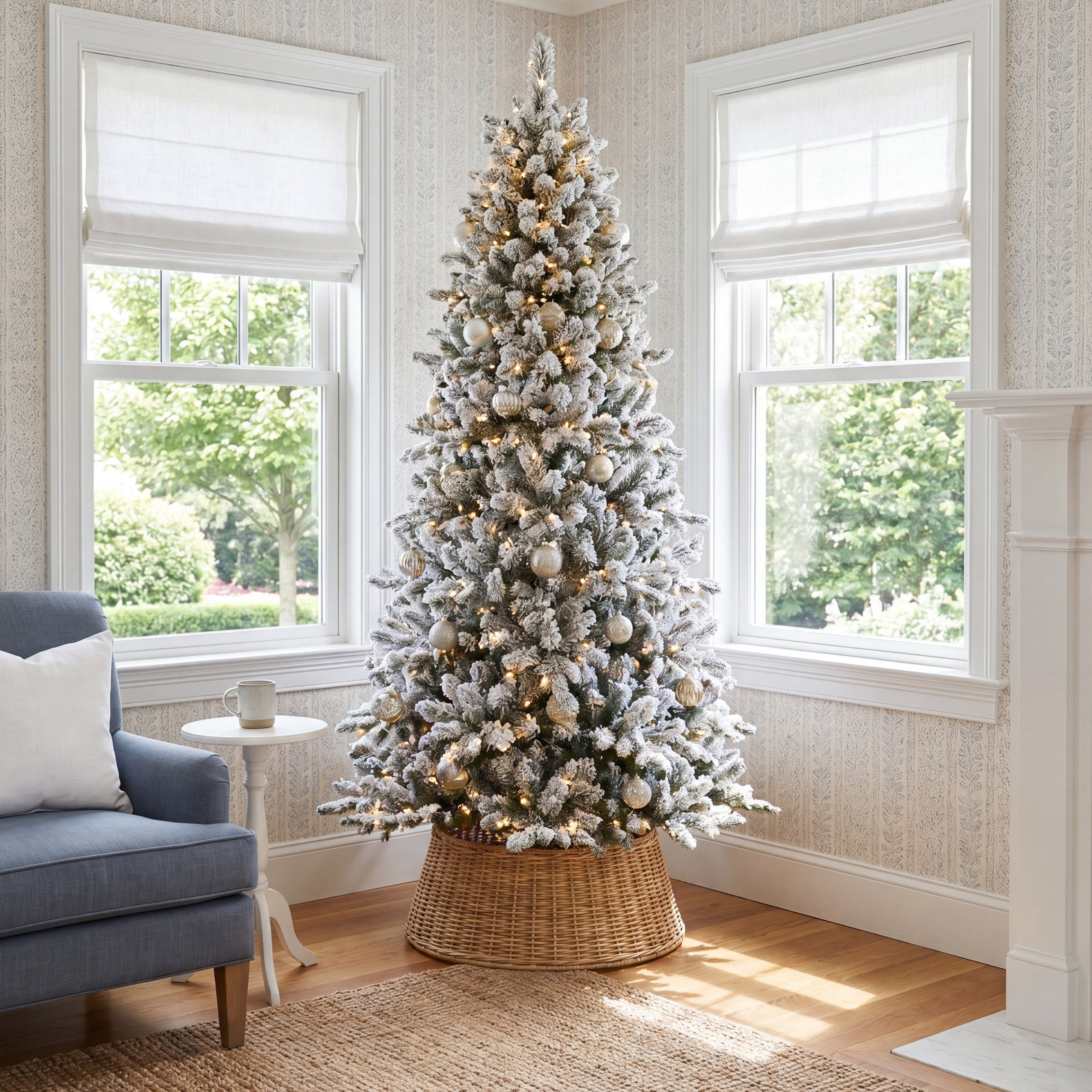 7.5' Pre-Lit Pine Slim Tree
