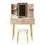 Ensemble de coiffeuse avec miroir Glam-1033398760