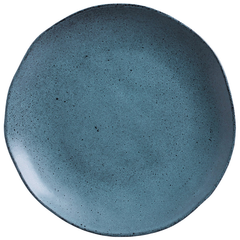 Assiette plate en grès céramique 10,8 po Night Sky