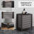 HOMCOM Bamboo Laundry Hamper With Lid