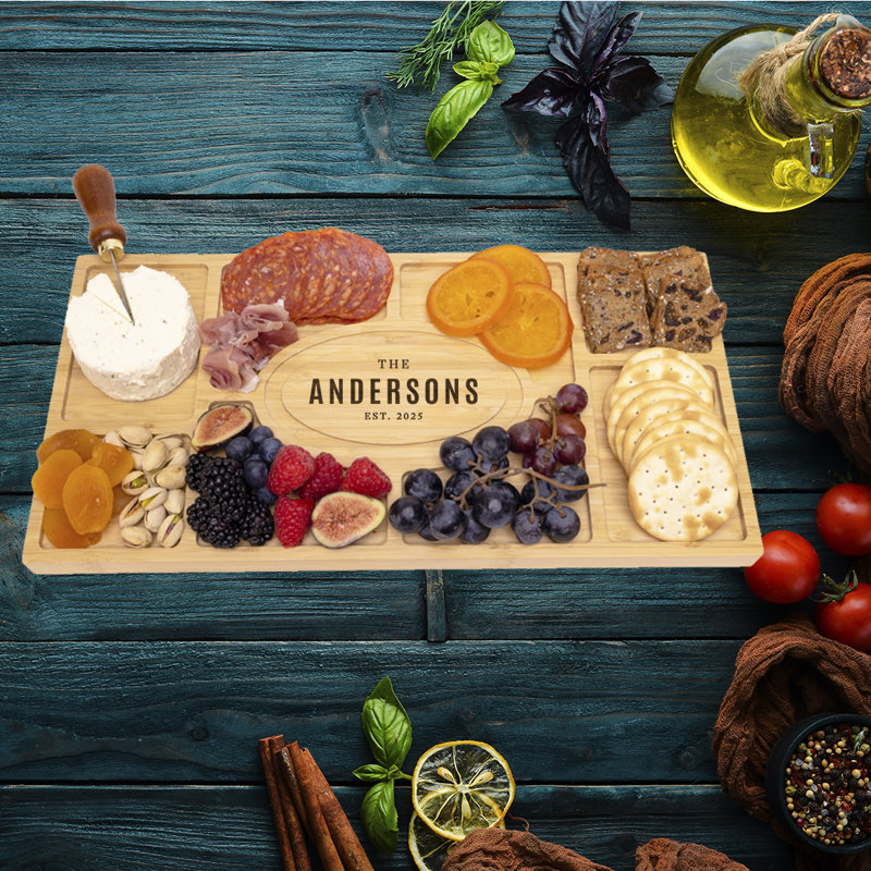 Planche à fromage rectangulaire en bois