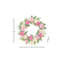 Couronne de pivoines roses 22 po
