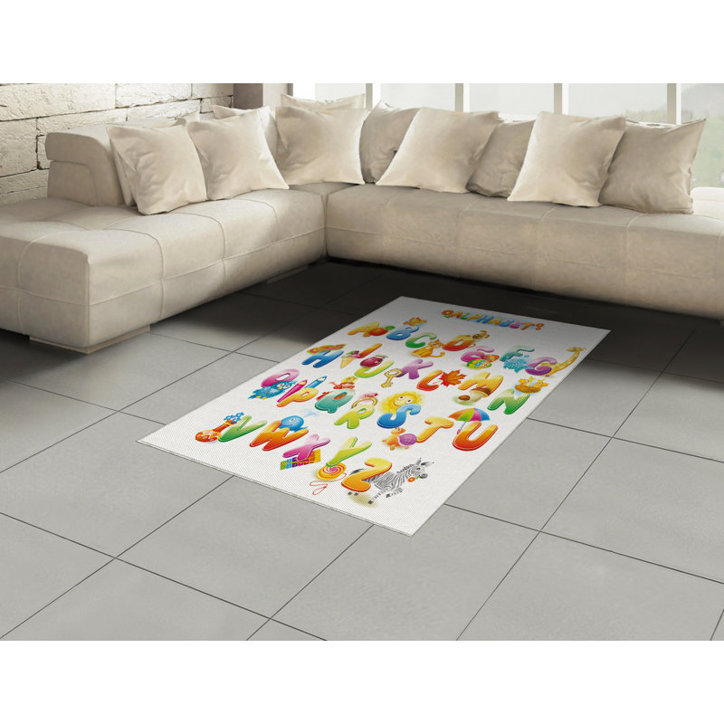 Science High Density Long Fiber Poly Threads Decorative Area Rug Carpet, Rectangle 2'7" x 5'