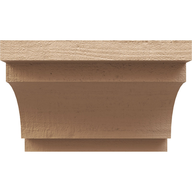 Queue de chevron en faux bois de cèdre Timberthane, l 6 po x H 4 po x L 16 po, brun clair, H 4 po x l 16 po x P 6 po