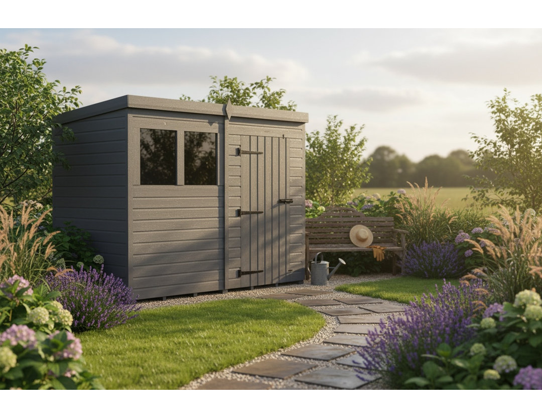 8x6 Pent Composite Shed
