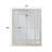 Silver Rectangular Wall Mirror With Mirrored Finish Frame | Gift Idea