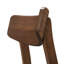 Chaise rembourrée en bois massif Gantz