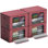 Medium Storage Box Foldable with Window & Handles 4 Pack