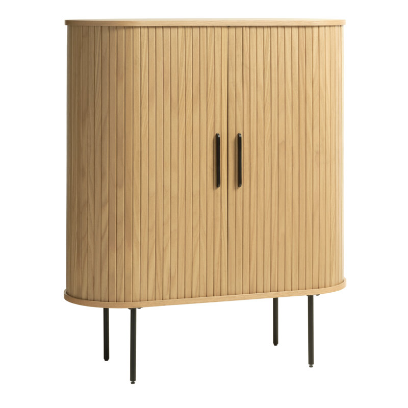 Teneasha Display Cabinet, Light Brown