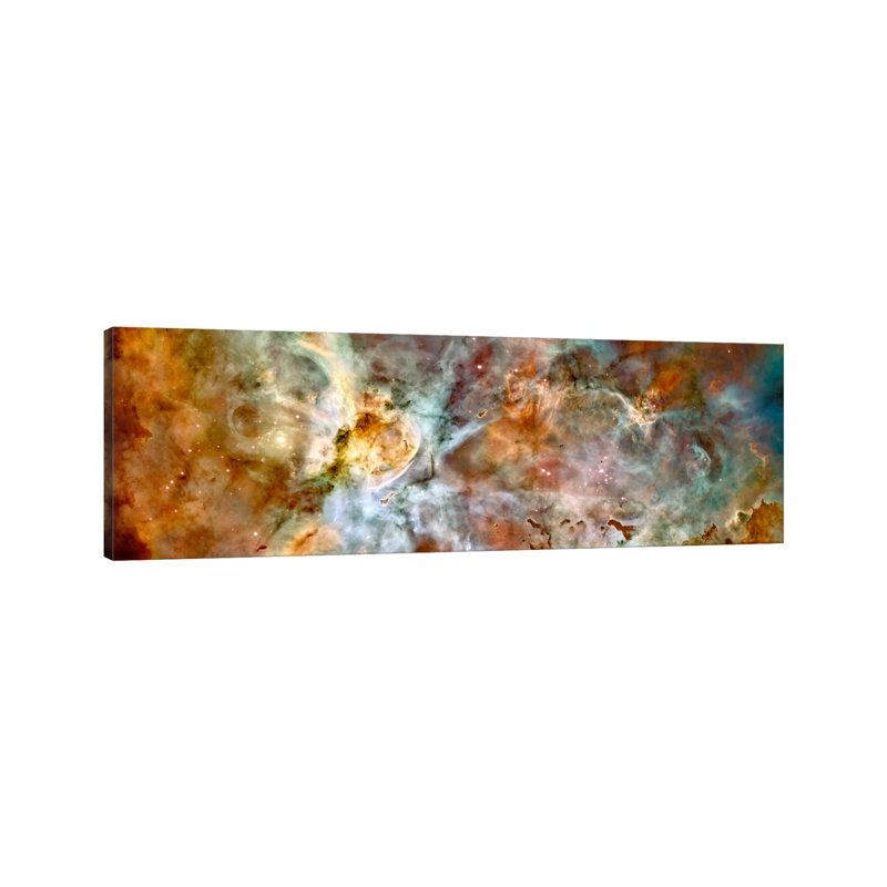 Carina Nebula (Hubble Space Telescope)' Graphic Art, 30.48 cm H x 91.44 cm W x 1.91 cm D, Wrapped Canvas