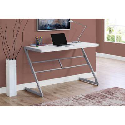 Writing Desk With Metal Legs, Computer Desk For Home Office