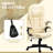 High Back Vibration Massage Office Chair With 6 Vibration Points, Heated Reclining PU Leather Computer Chair With Armrest And Remote-1787121185