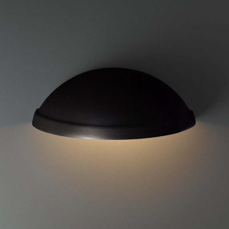Tenny LED Outdoor Flush Mount, Carbon Matte Black