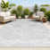 Raphael High-Low Pile Art Deco Geometric White/Black Indoor/Outdoor Rug