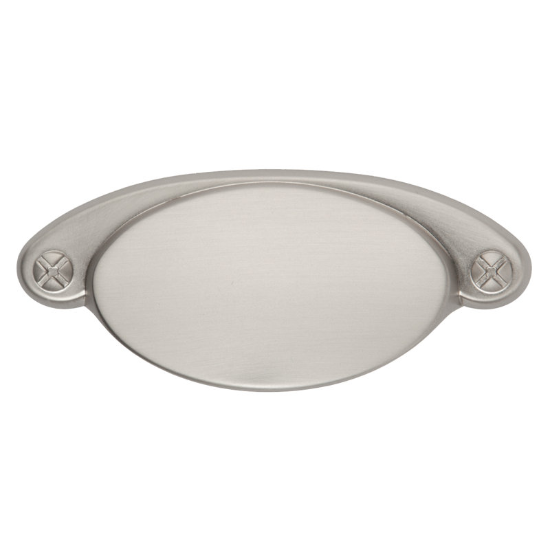 Poignée ovale, Nickel satiné, 2.25"