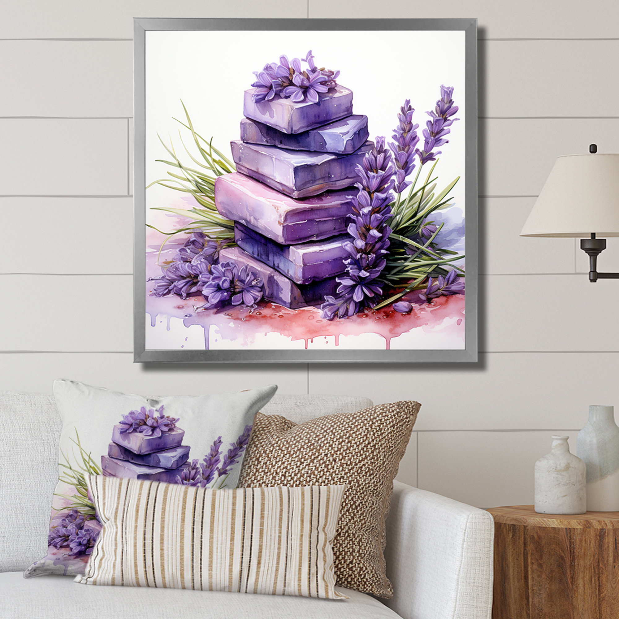 Winston Porter Purple Lavender Batjhroom Soap I Lavender Wall Art