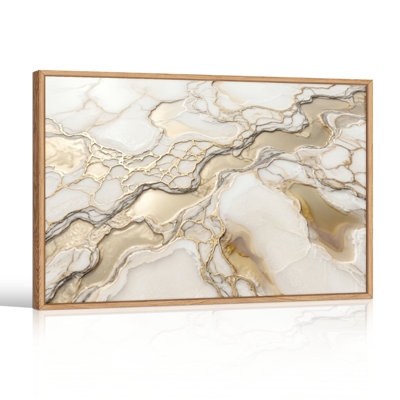 Marble Gold Canvas Wall Art Set Of 1