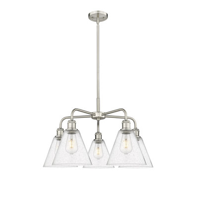 Lustre conique à 5 lumières Mallery
