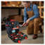 Ensemble de 238 boîtes à outils en acier au carbone noir et rouge avec étui de rangement portable