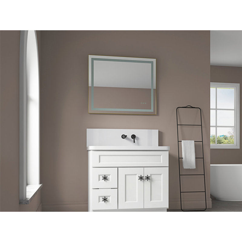 36.00'' Single Bathroom Vanity with Wood Top