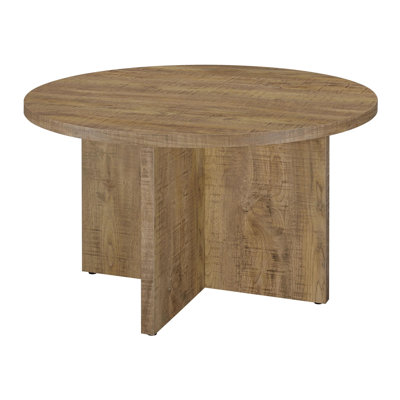 Round 47-inch Composite Wood Dining Table Mango