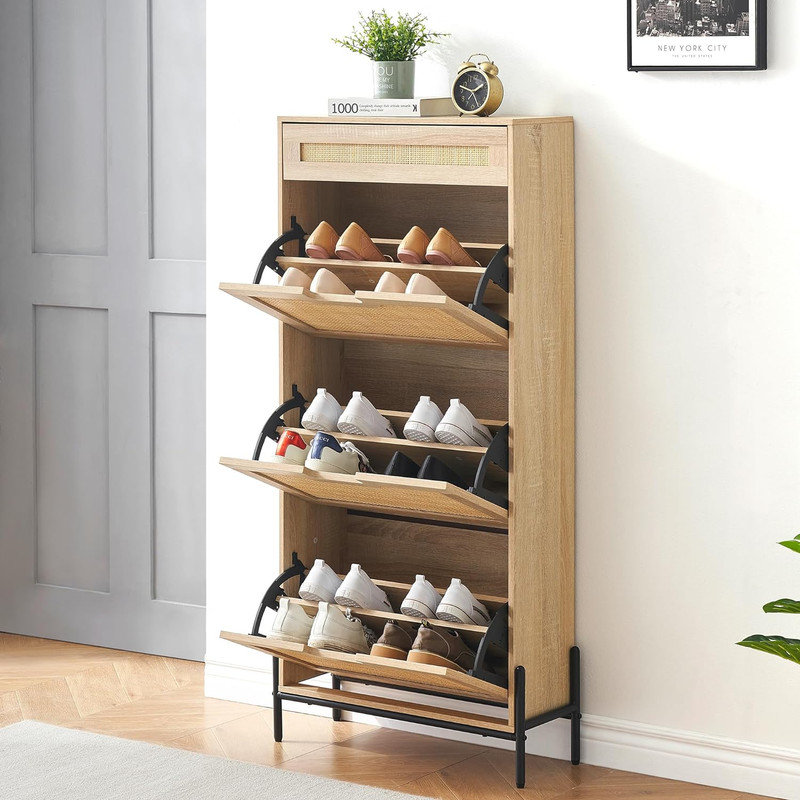 Ultra Thin Narrow Shoe Rack Cabinet Narrow Slim Shoe Organizer