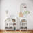 Bronson Arched Wall Shelf With 3 Hooks- White