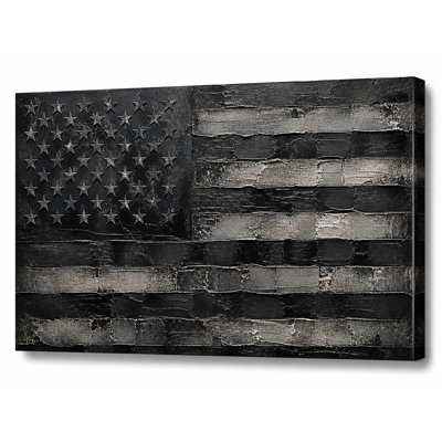 Textured Heritage Flag Wrapped Canvas Wall Art