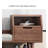 Scandinavian Solid Wood Shoe Storage Bench with Side Drawer