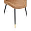 Ensemble de 2 chaises de salle à manger en tissu brun Tech-130489174-130489176