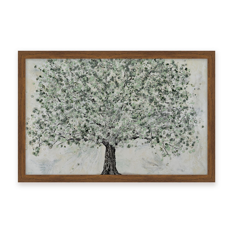 Nature Inspired "Radiant Renewal" Canvas Wall Art By , 12" H x 16" W, Framed Matted Print, Beige