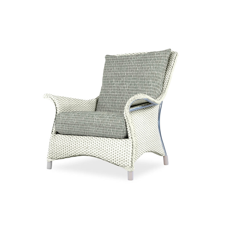 Mandalay Outdoor Lounge Chair, Ivory, Beach Natural