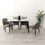 Stone Top Metal Base Dining Table-665788002