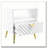 White High Gloss End Table with Shelf