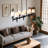 8-light 41.34'' Farmhouse Linear Chandelier With White Shade For Dining Table & Kitchen Island-1847890077