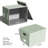 File Organizer Box,Filing Box With Lid,File Box For Letter/Legal File Folder Storage, Portable Hanging File Box For Office/Decor/Home,1 Pack,Green-Box Only