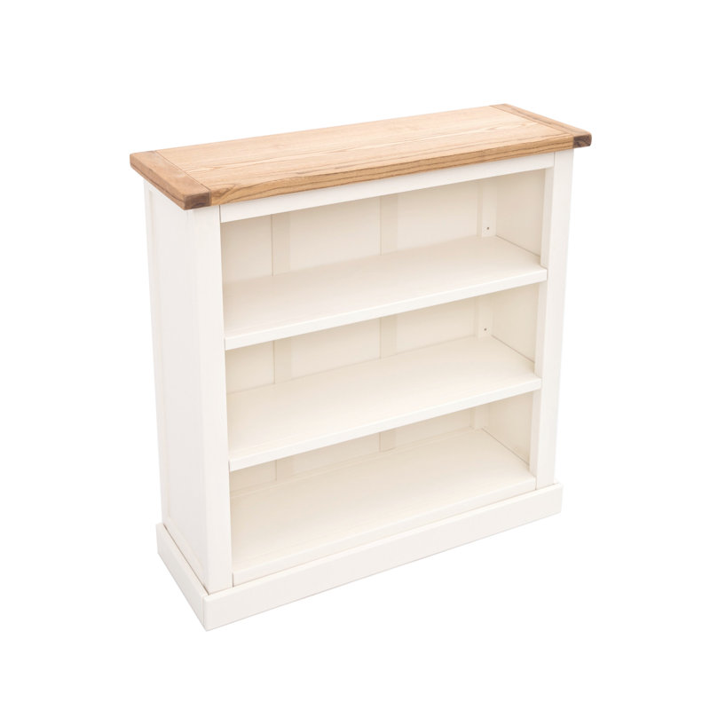 Queensbury 90cm H x 90cm W Standard Bookcase, Off White