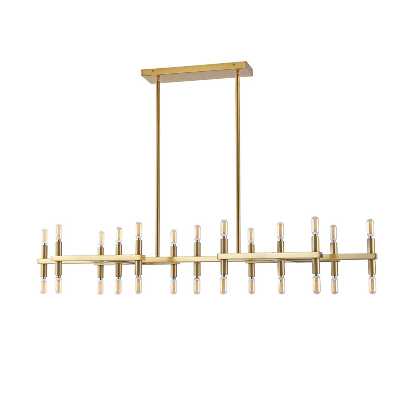 Mazelina 26 - Light Dimmable Modern Linear Chandelier