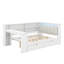 Lit plateforme double avec tiroirs, station de charge, DEL-1217621219