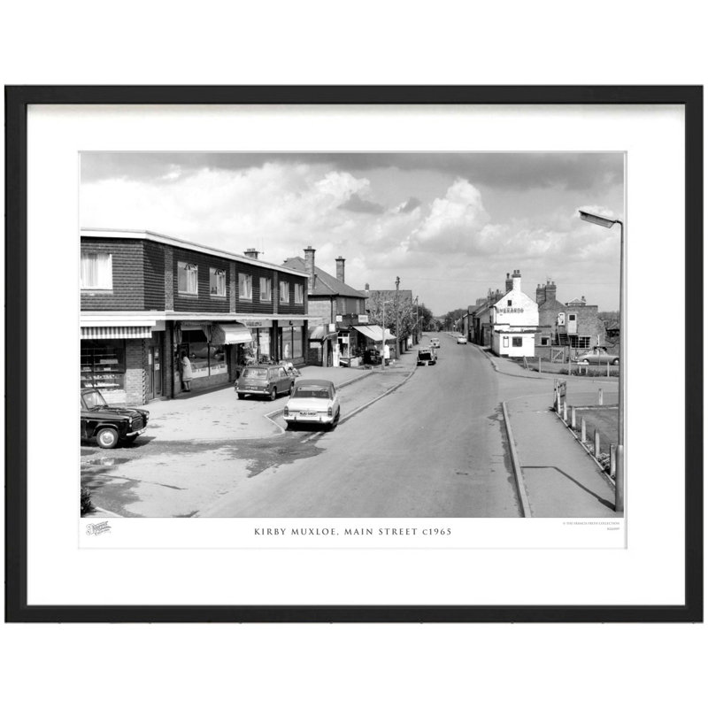 Kirby Muxloe, Main Street C1965 - Single Picture Frame Print, 31.5cm H x 38.8cm W x 2.3cm D